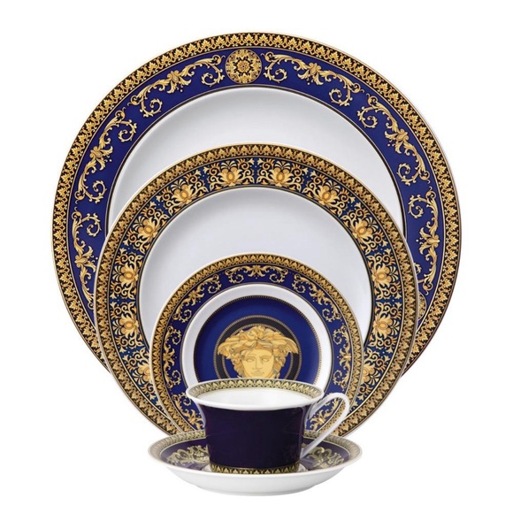 Versace Medusa Blue Service for 12 - Picture 1 of 1